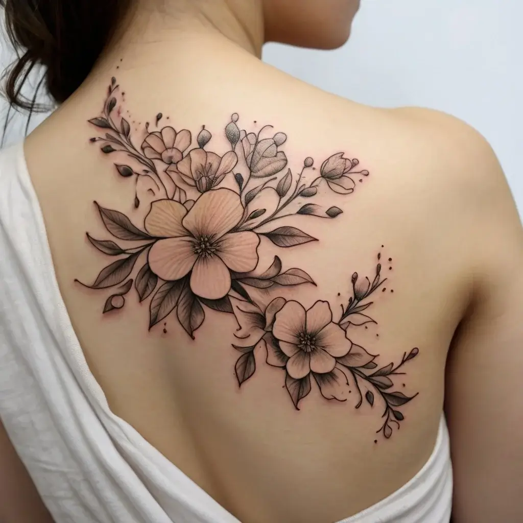 baby's breath tattoo (58)