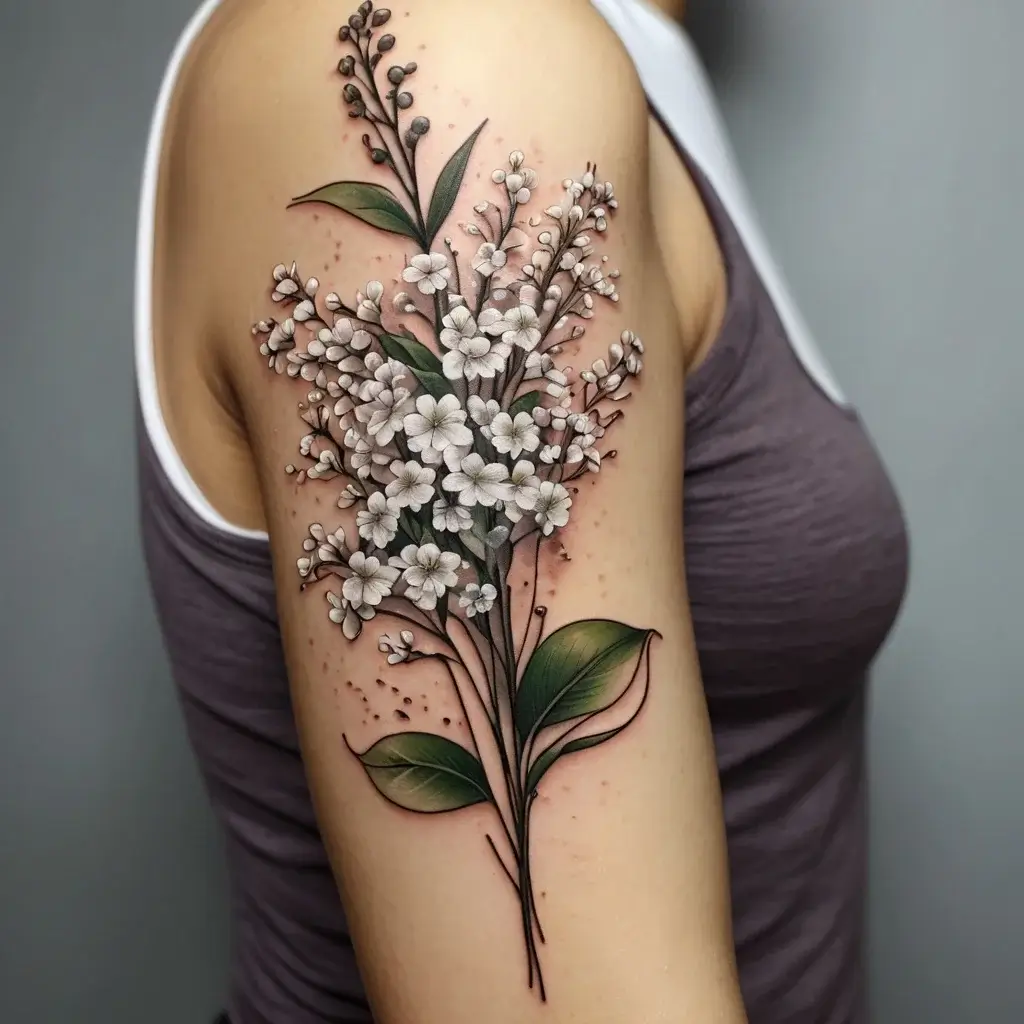 baby's breath tattoo (58)