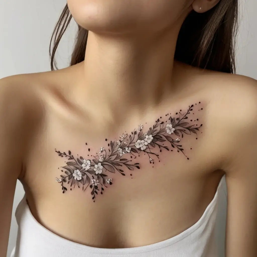 baby's breath tattoo (60)