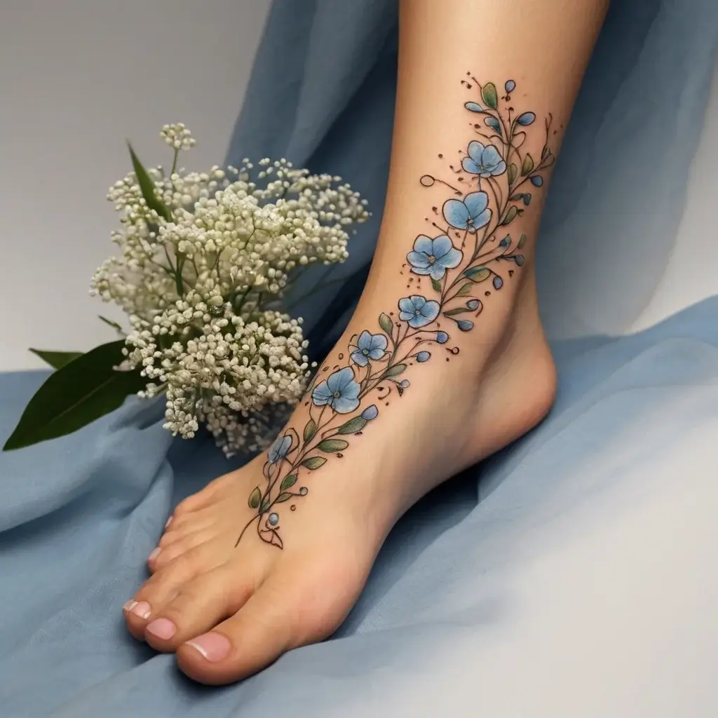 baby's breath tattoo (62)