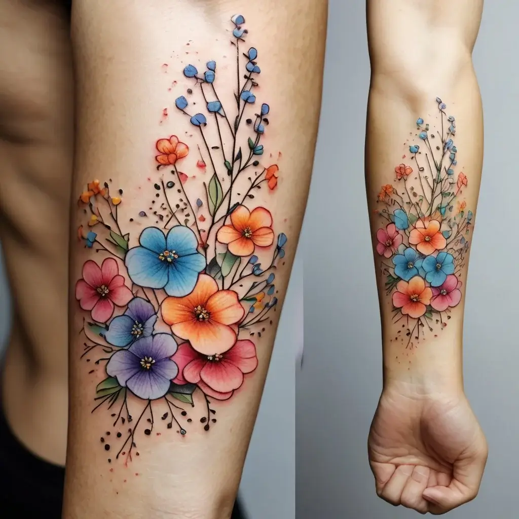 baby's breath tattoo (69)