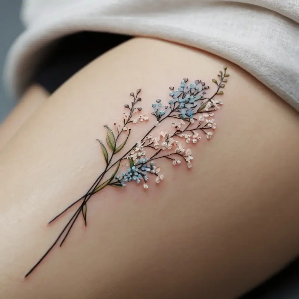 baby's breath tattoo (71)