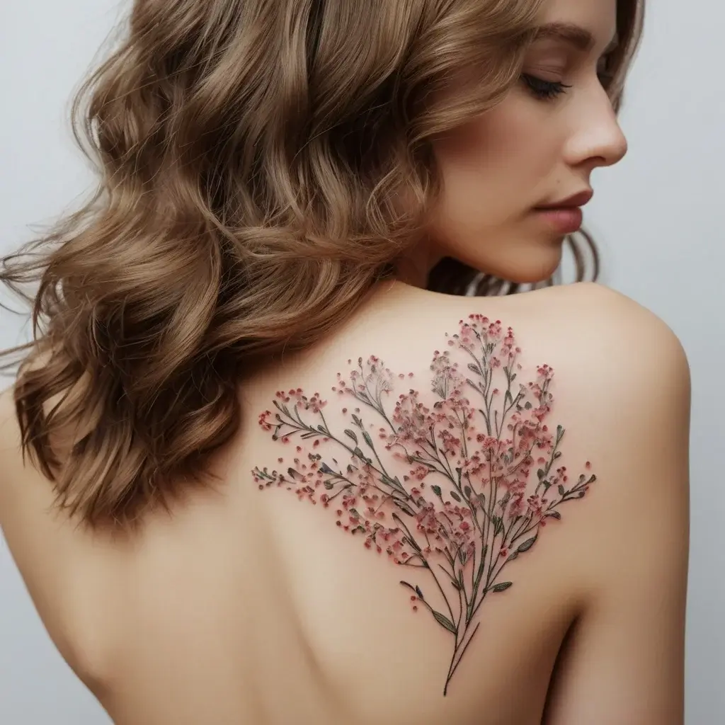 baby's breath tattoo (75)