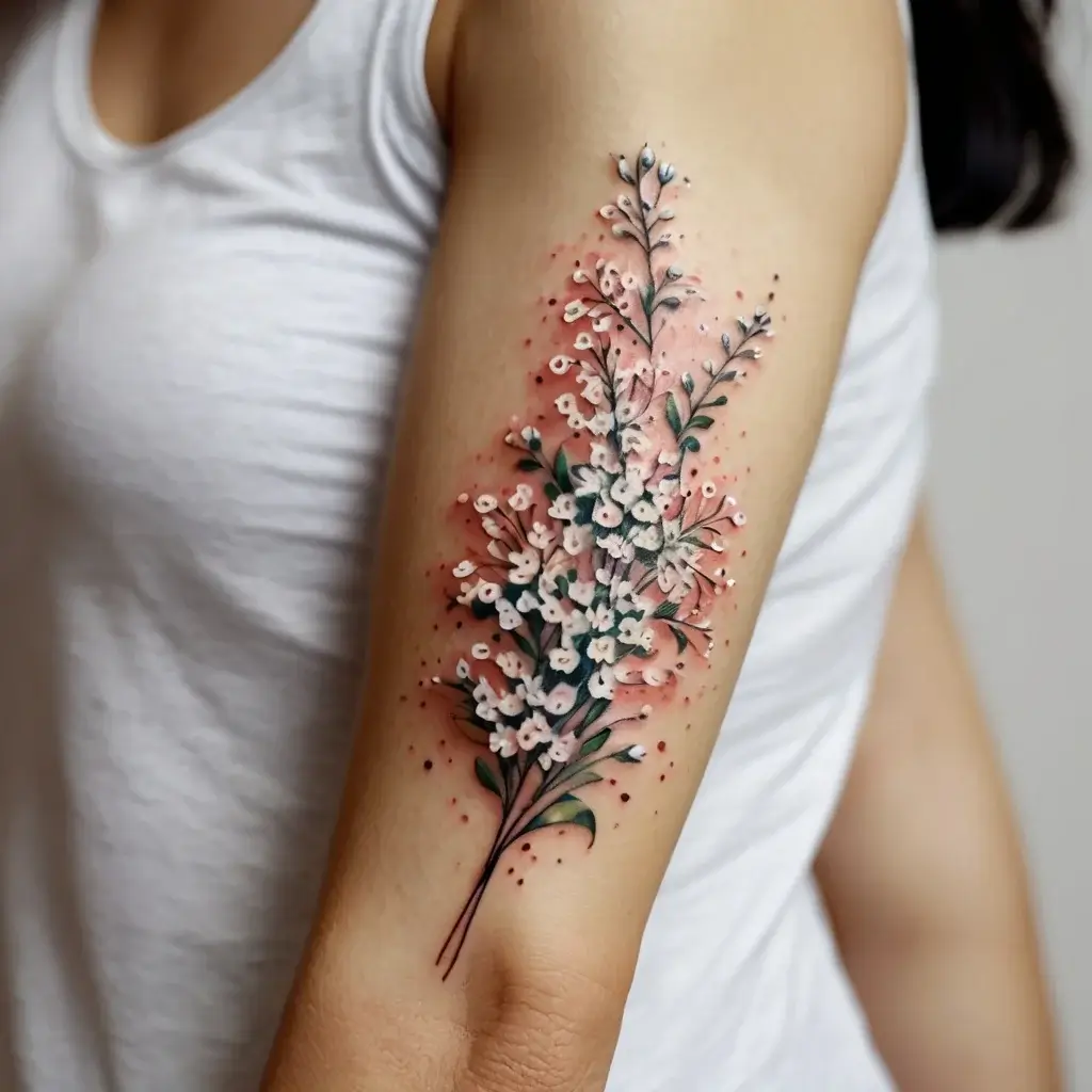 baby's breath tattoo (79)