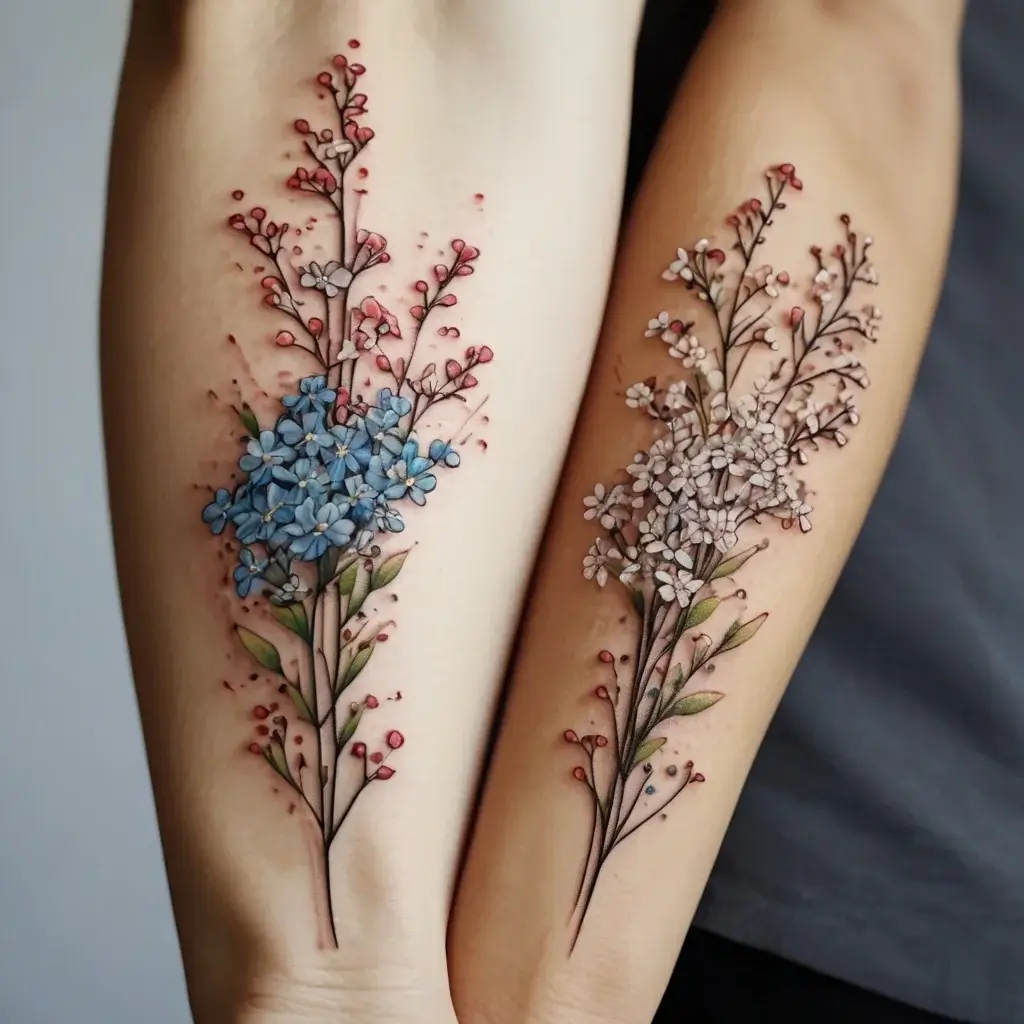 baby's breath tattoo (81)