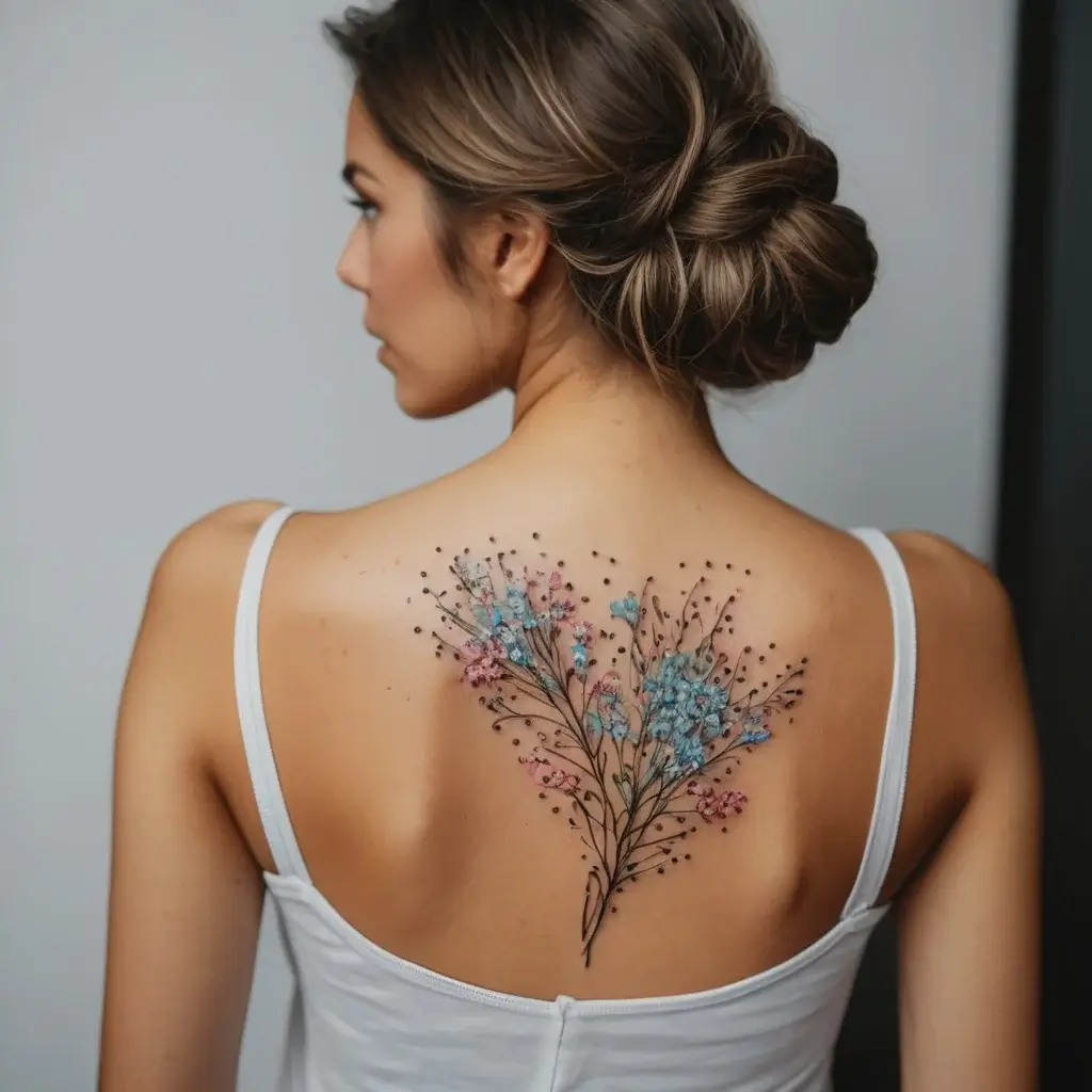 baby's breath tattoo (87)