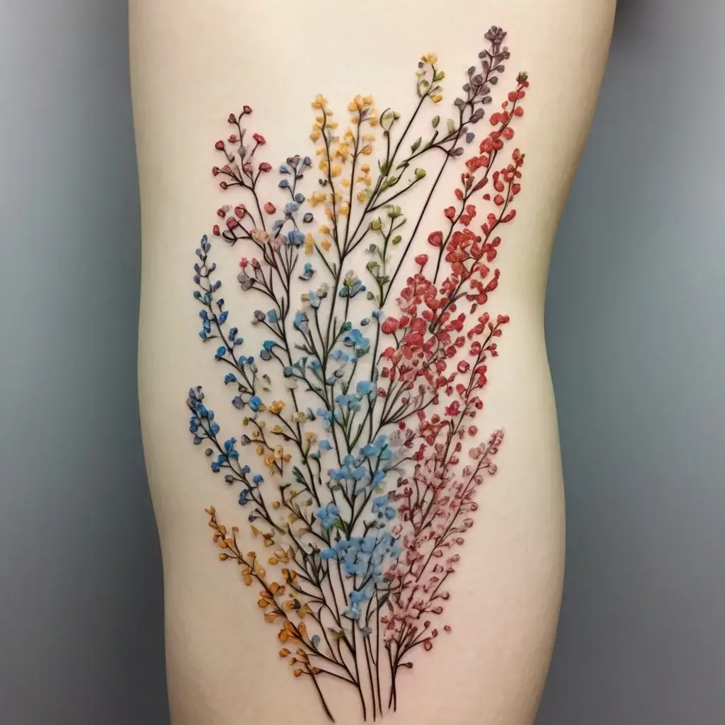 baby's breath tattoo (90)