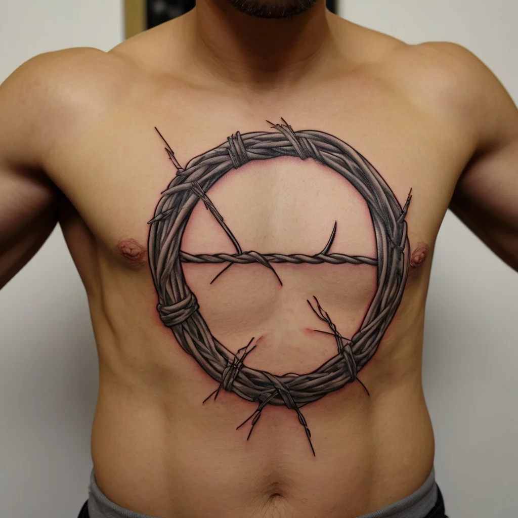 barbed wire tattoo (27)