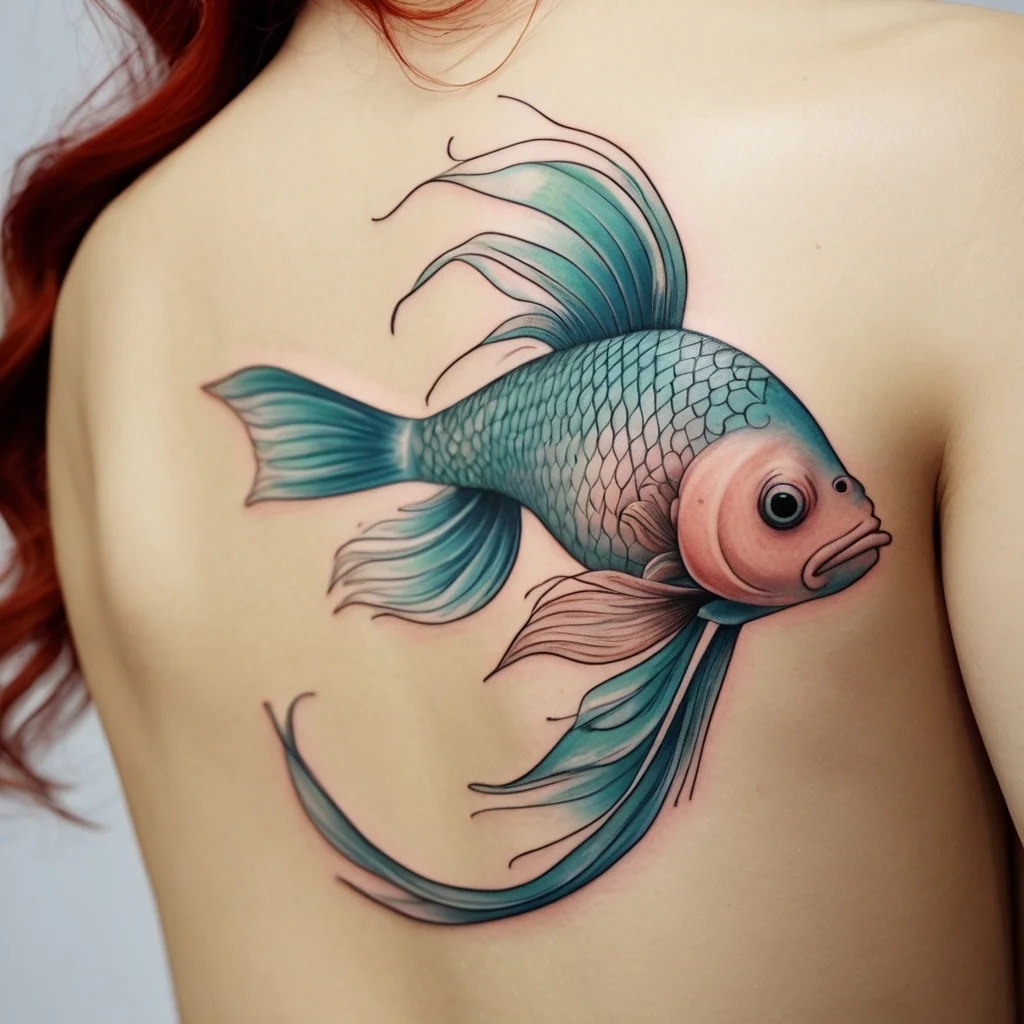 betta fish tattoo (101)