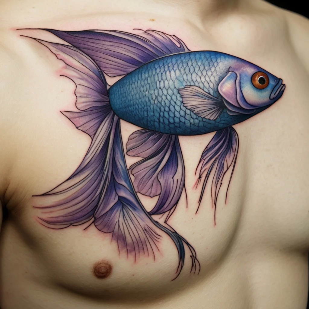 betta fish tattoo (105)