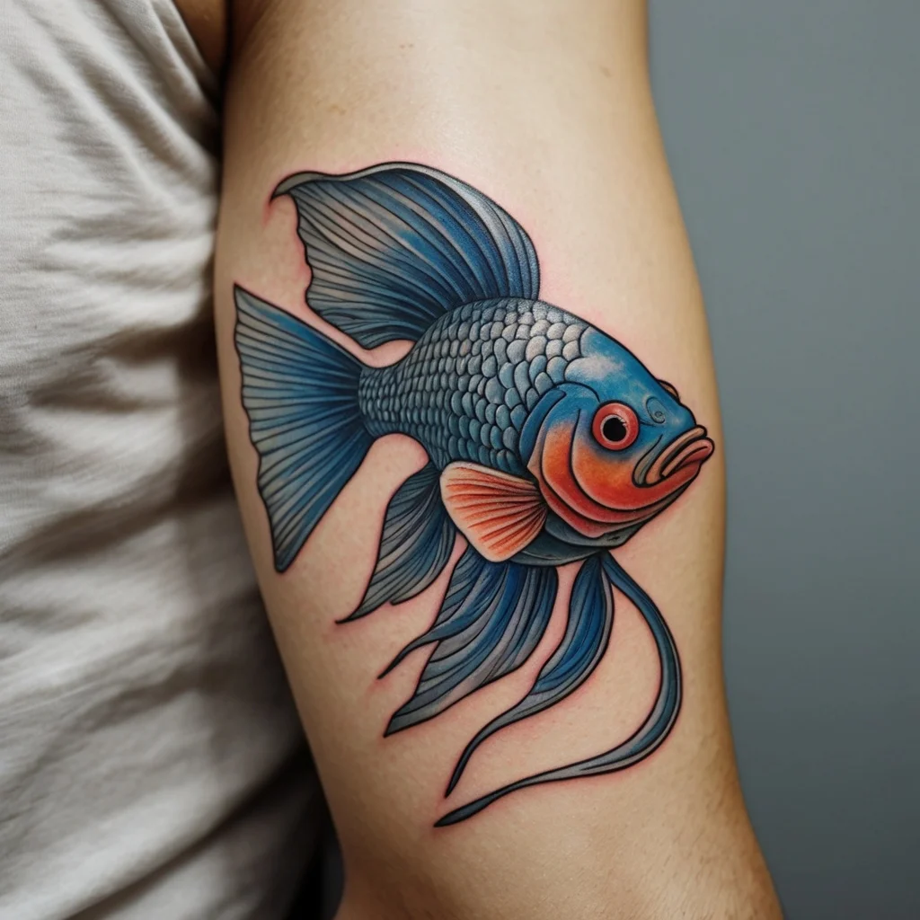 betta fish tattoo (106)