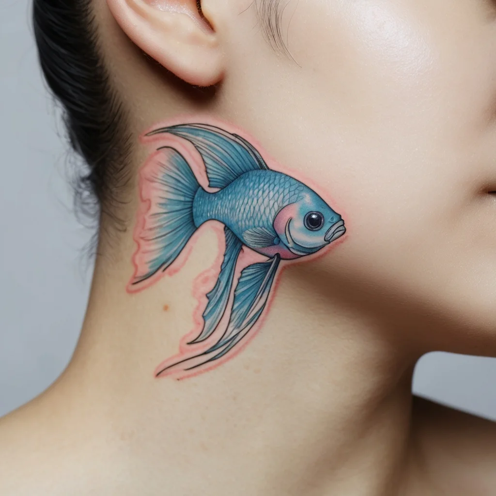 betta fish tattoo (113)