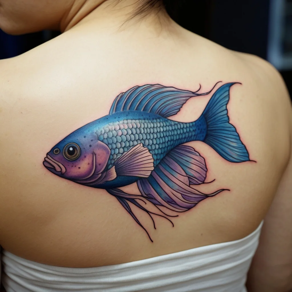 betta fish tattoo (116)