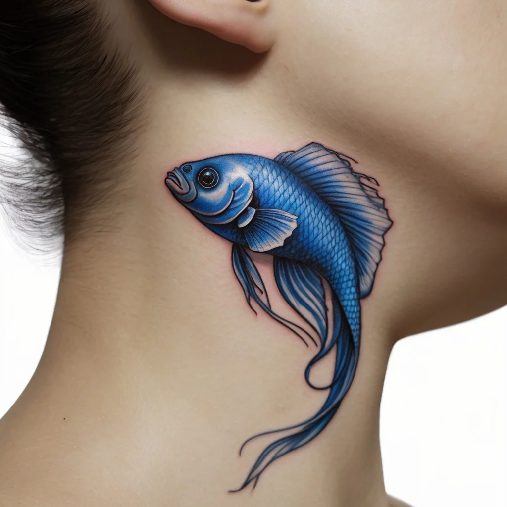 betta fish tattoo (117)