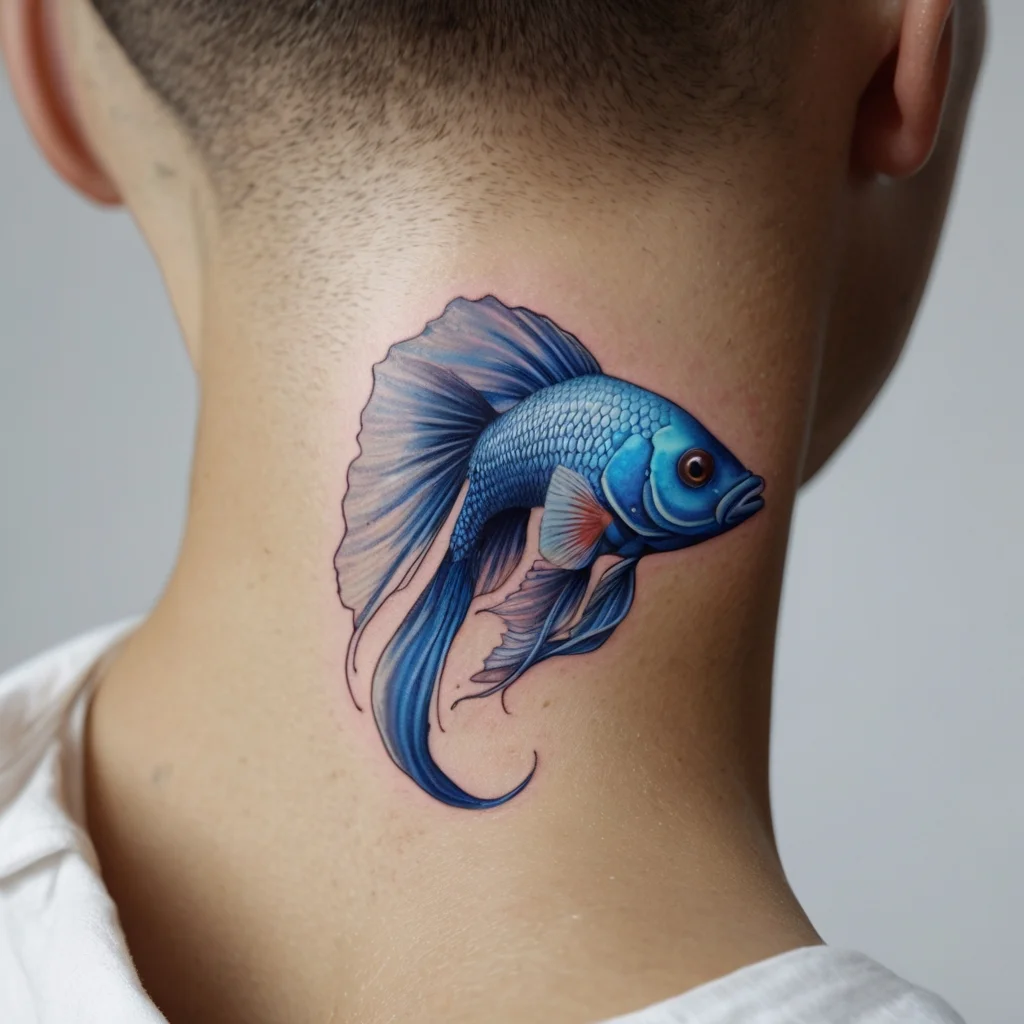 betta fish tattoo (119)