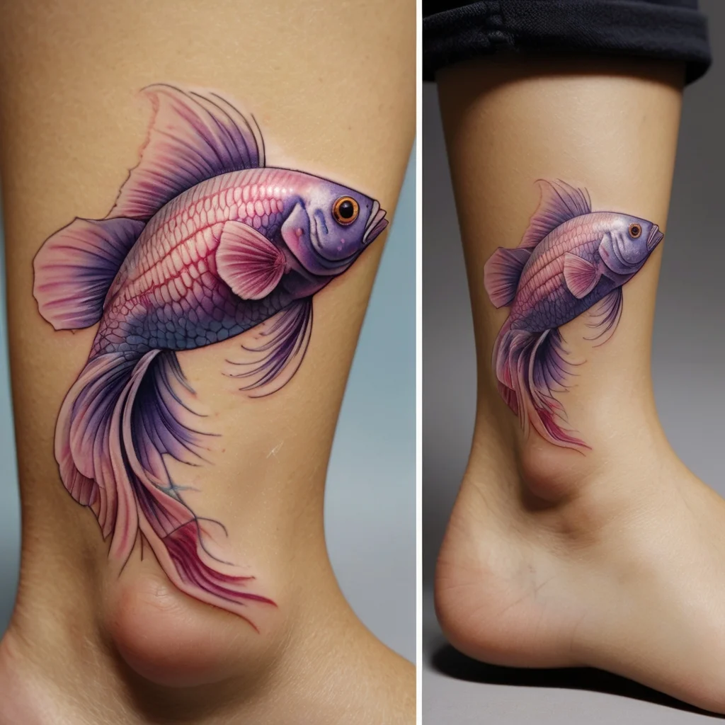 betta fish tattoo (122)