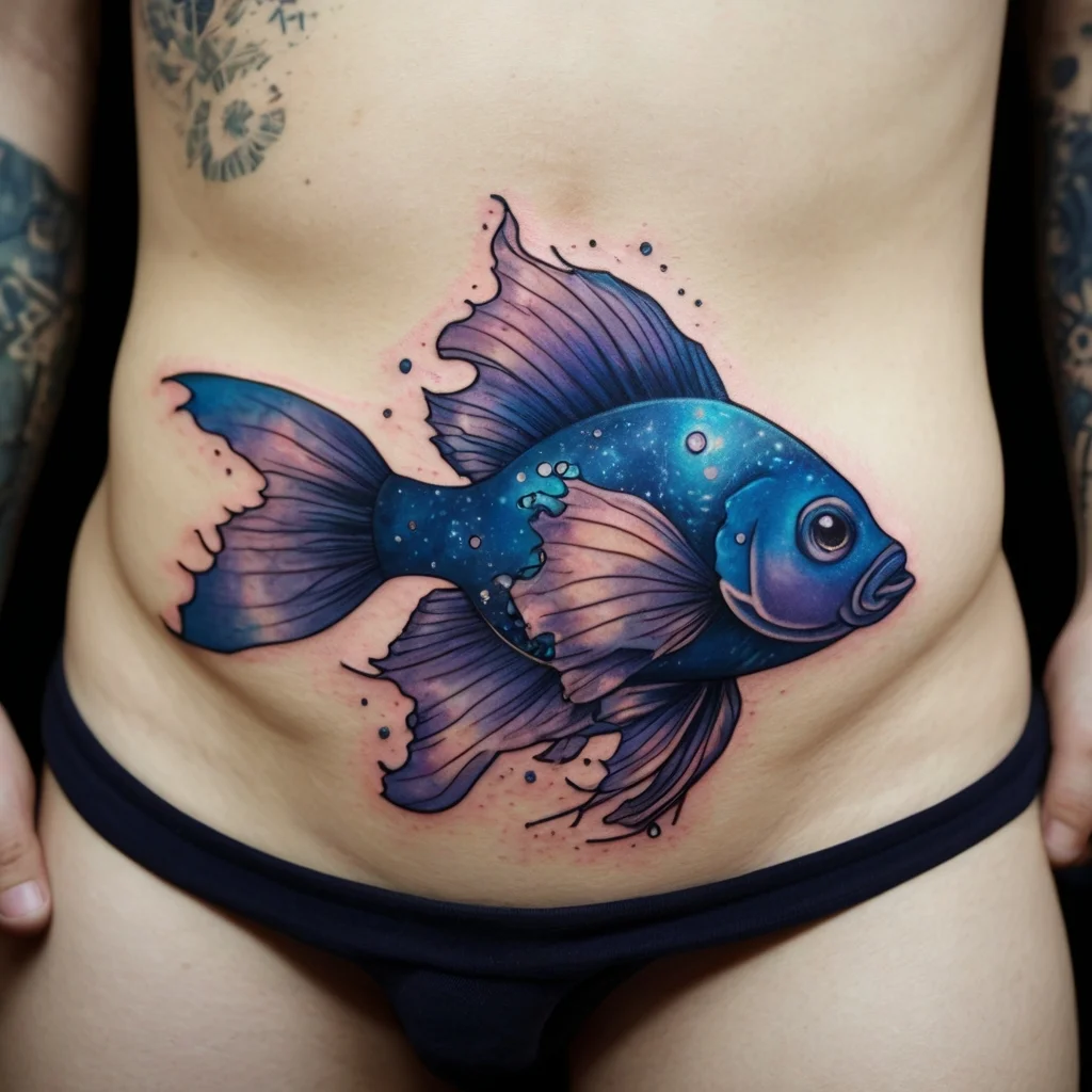 betta fish tattoo (123)