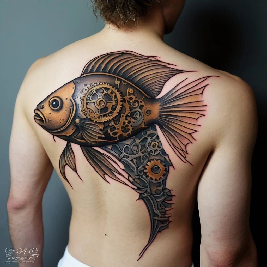 betta fish tattoo (125)