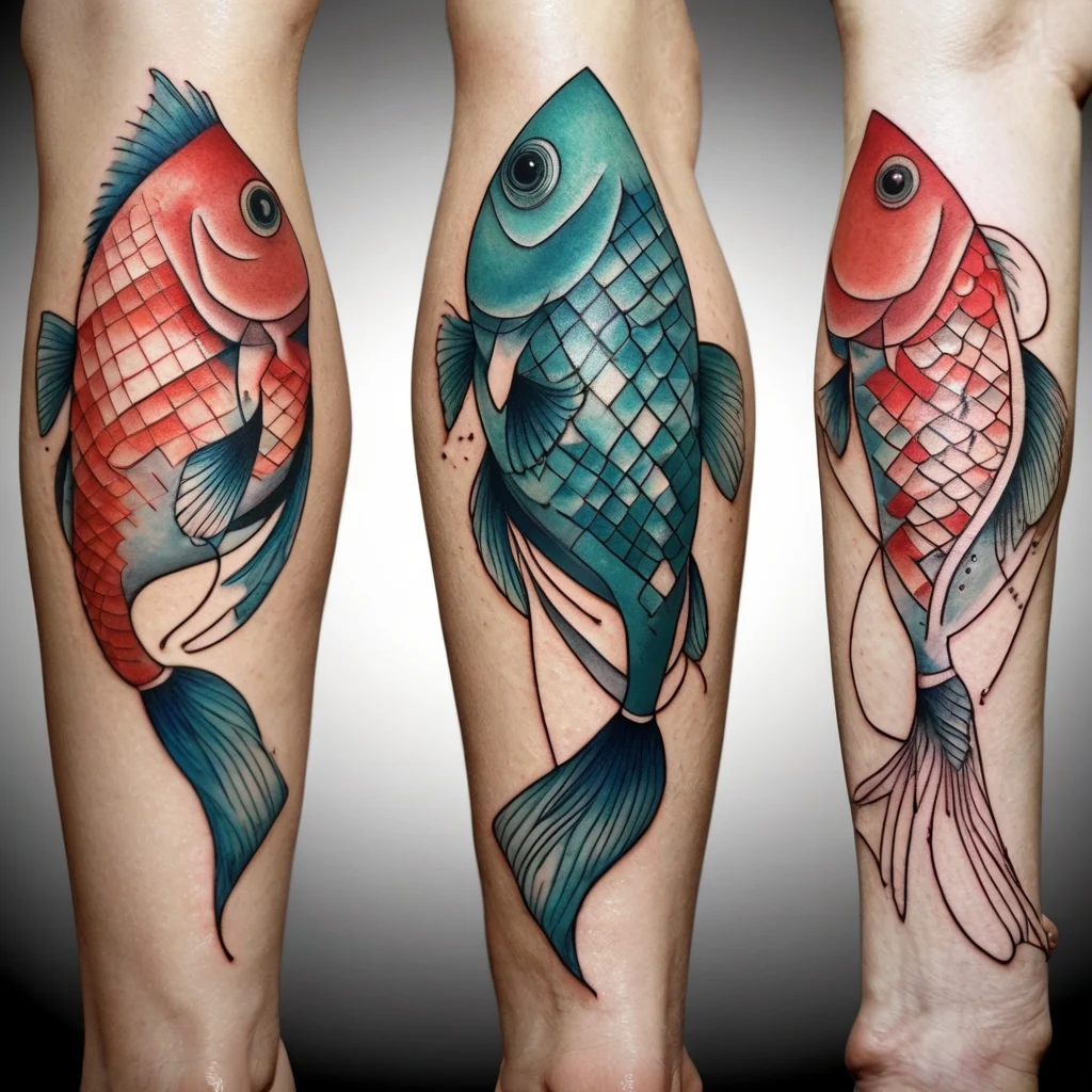 betta fish tattoo (127)