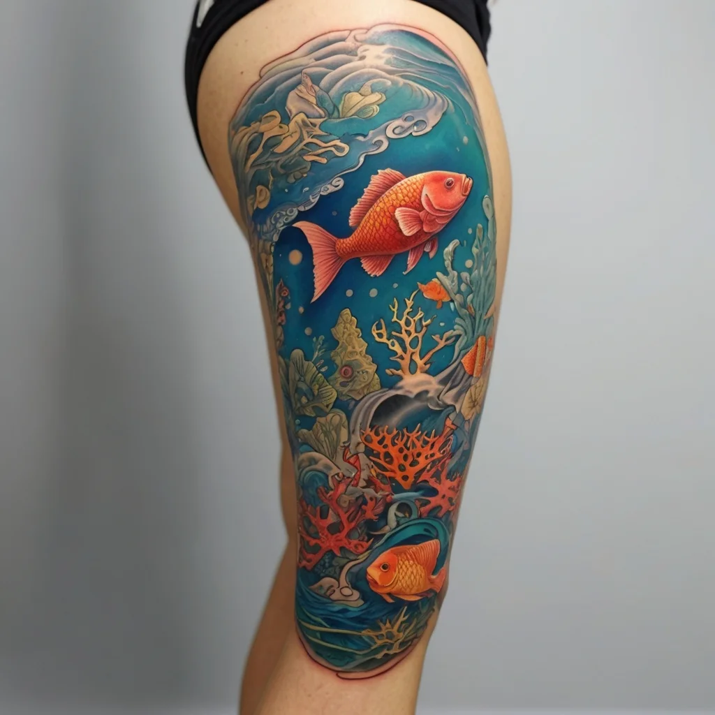 betta fish tattoo (128)