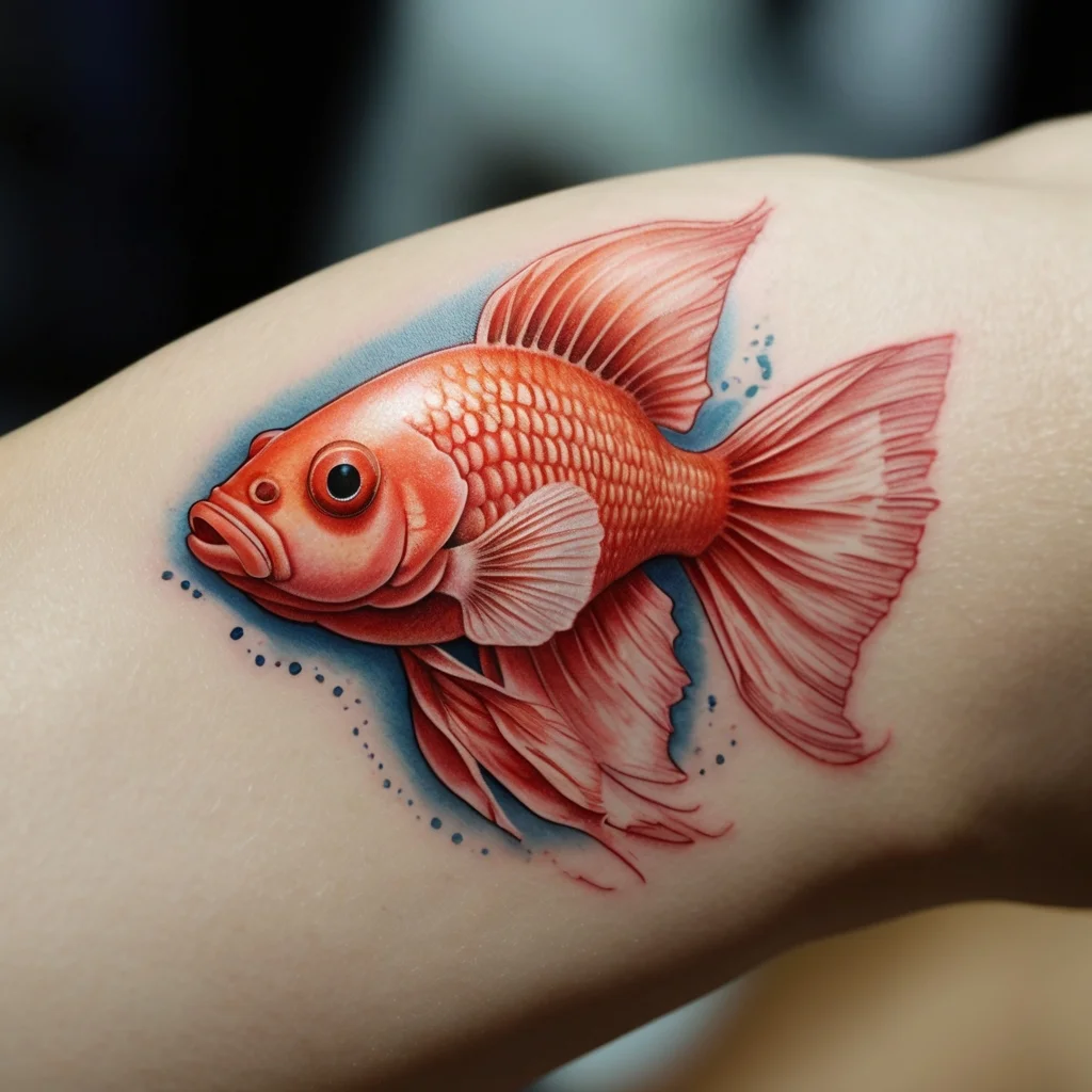 betta fish tattoo (129)