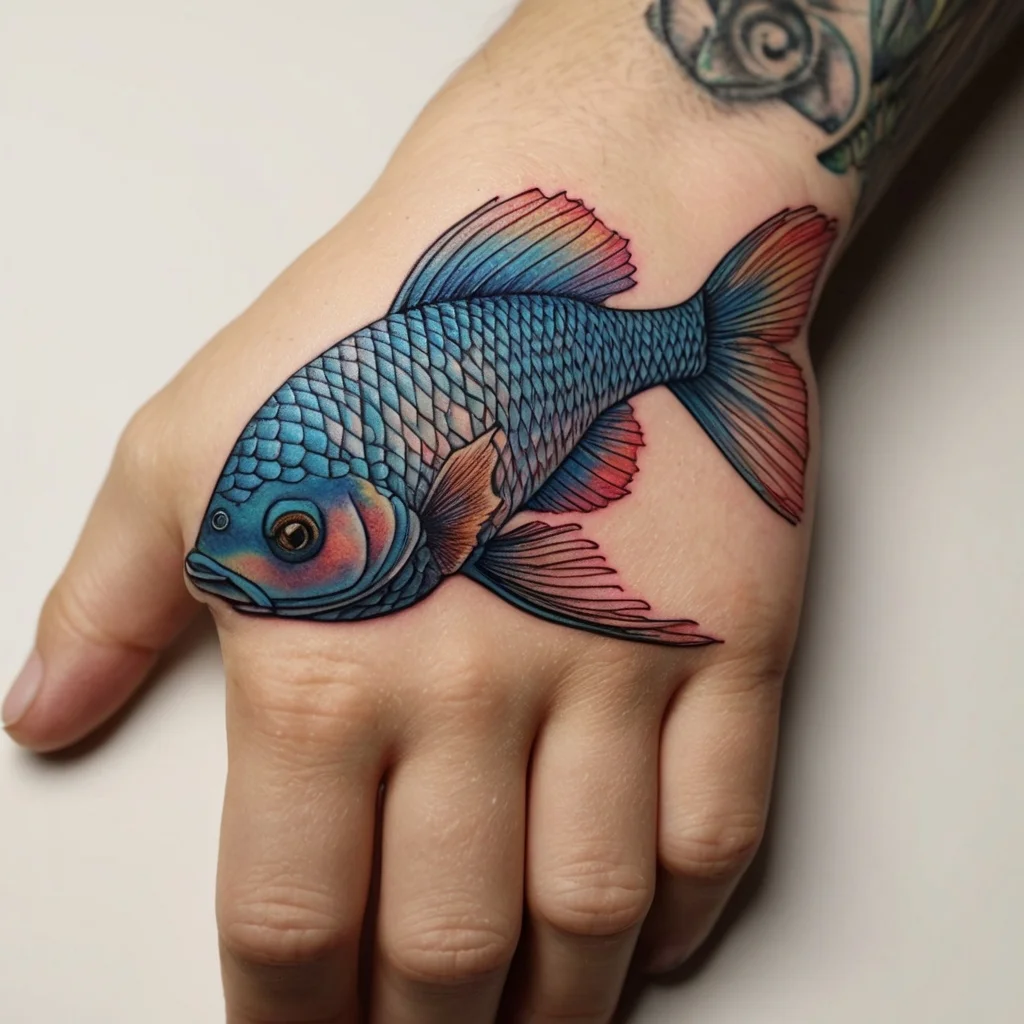 betta fish tattoo (131)