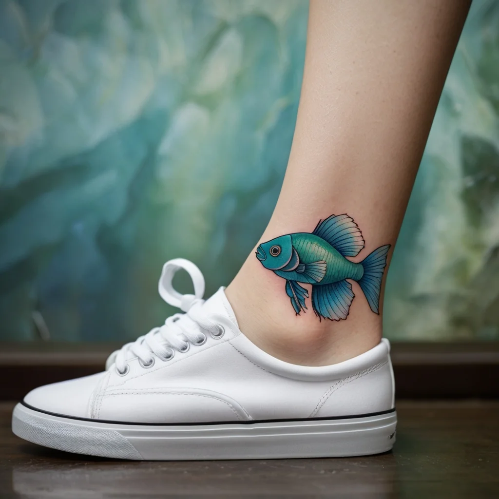 betta fish tattoo (134)