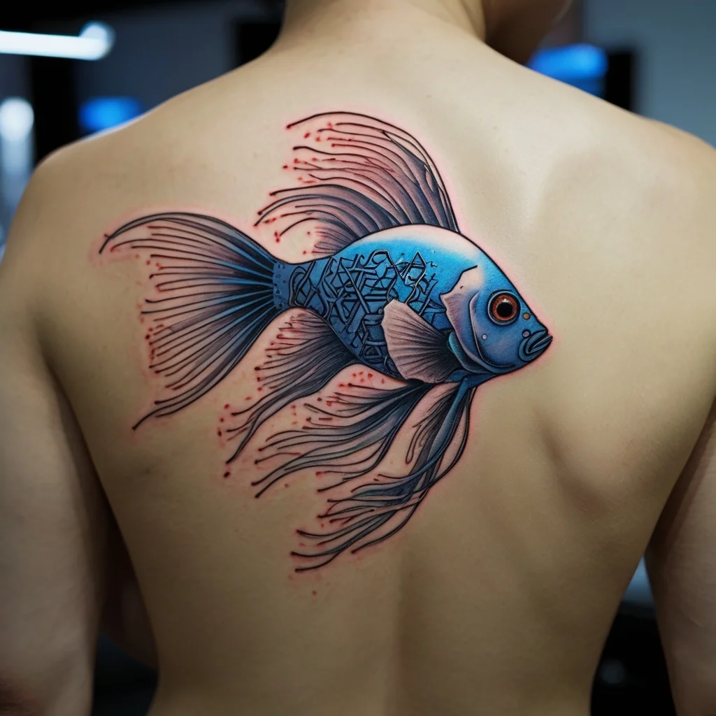 betta fish tattoo (139)