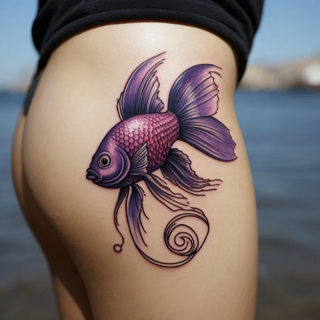 betta fish tattoo (141)