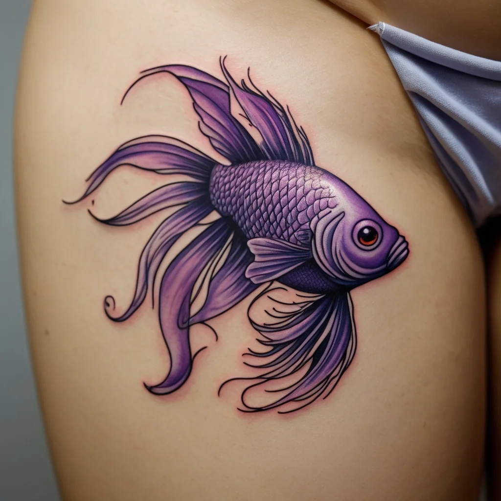 betta fish tattoo (142)