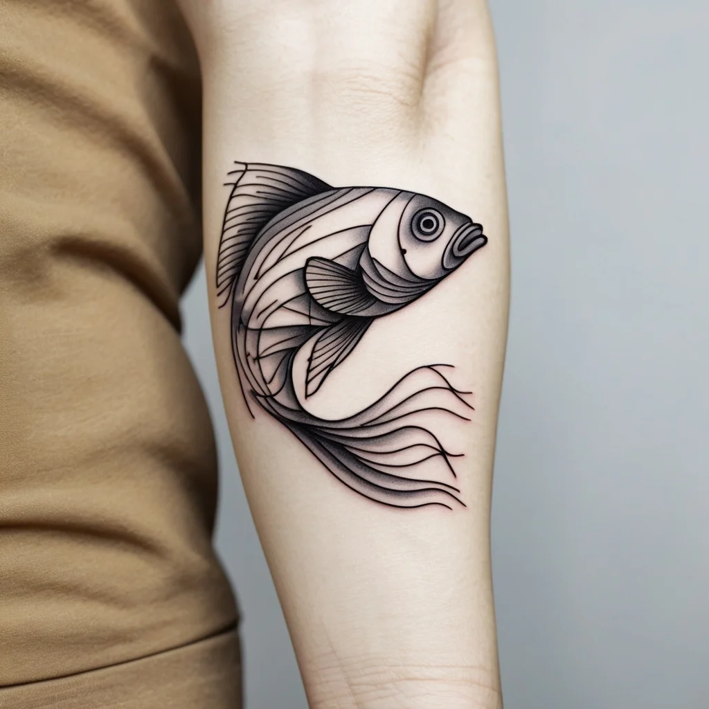 betta fish tattoo (44)