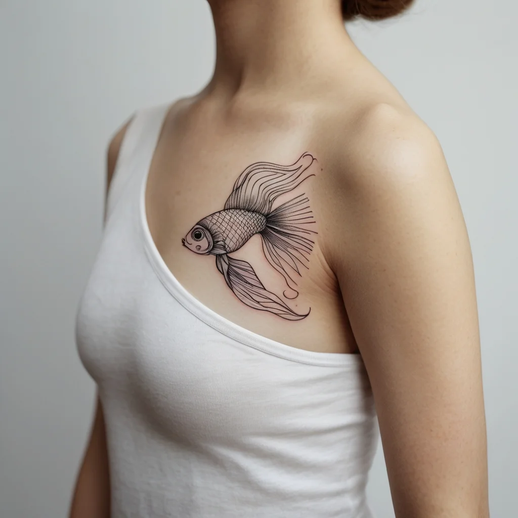 betta fish tattoo (46)