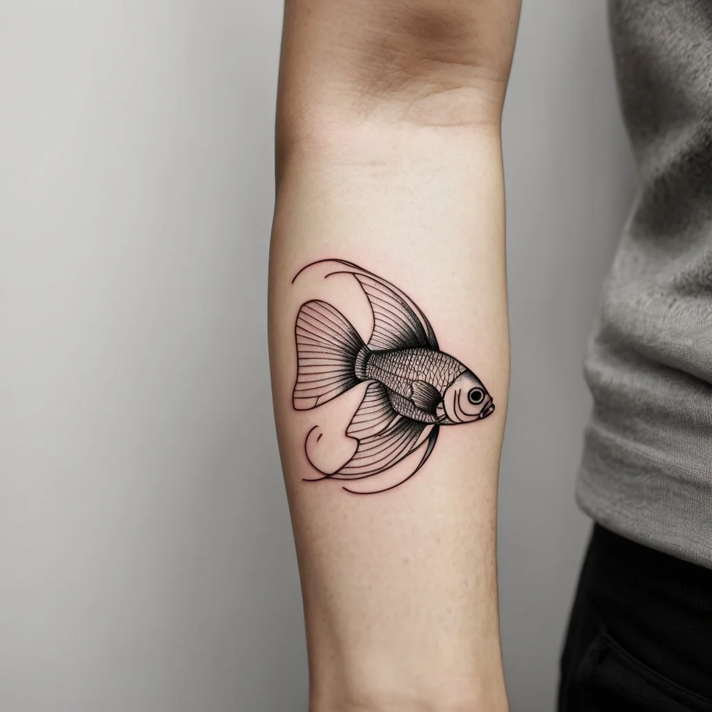 betta fish tattoo (49)