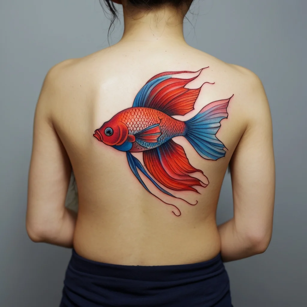 betta fish tattoo (50)