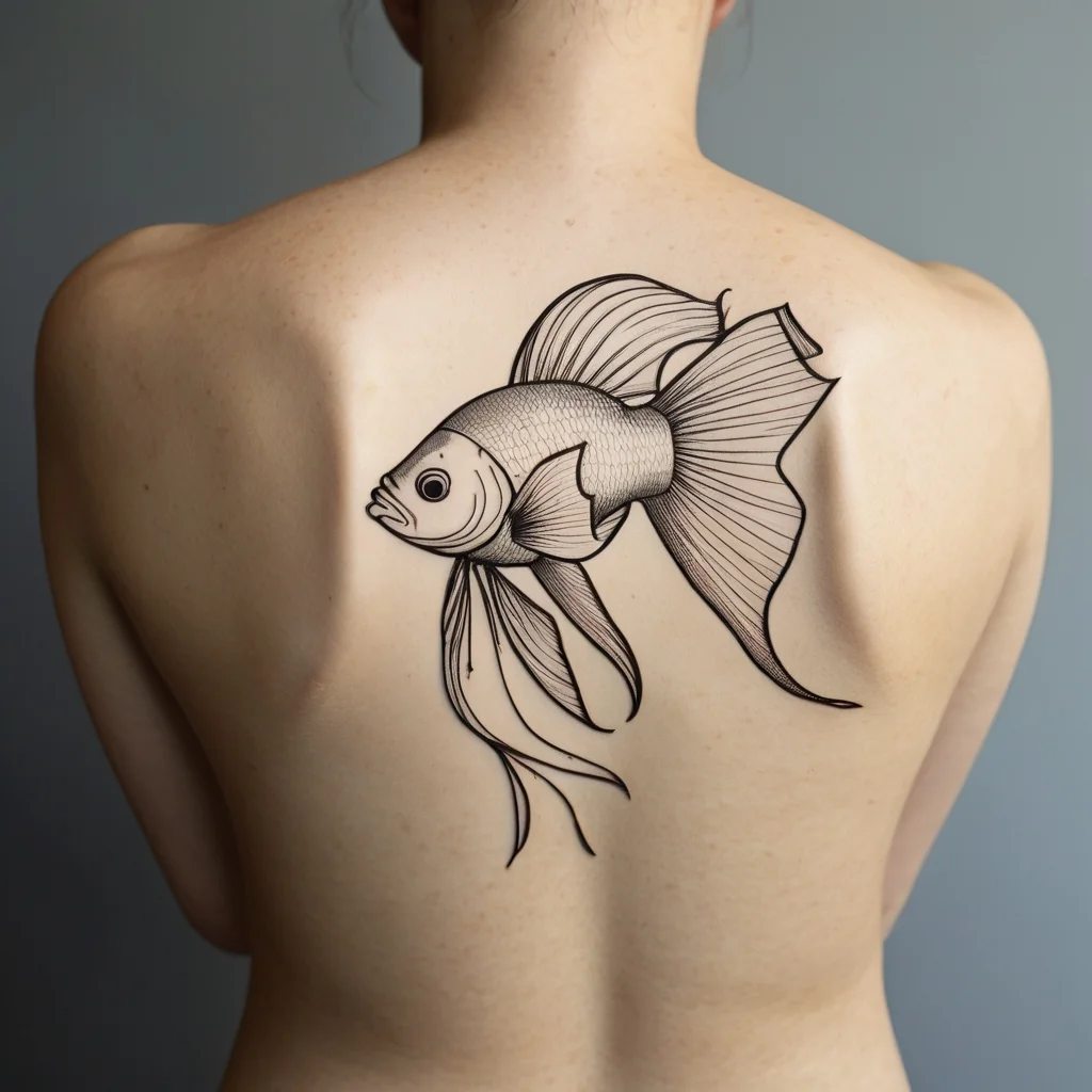 betta fish tattoo (57)