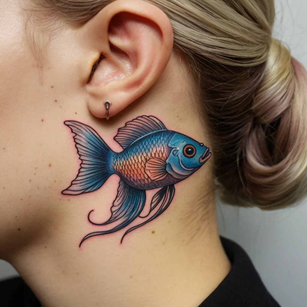 betta fish tattoo (59)