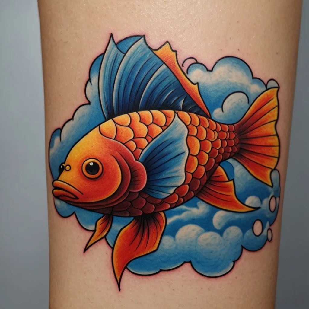 betta fish tattoo (78)