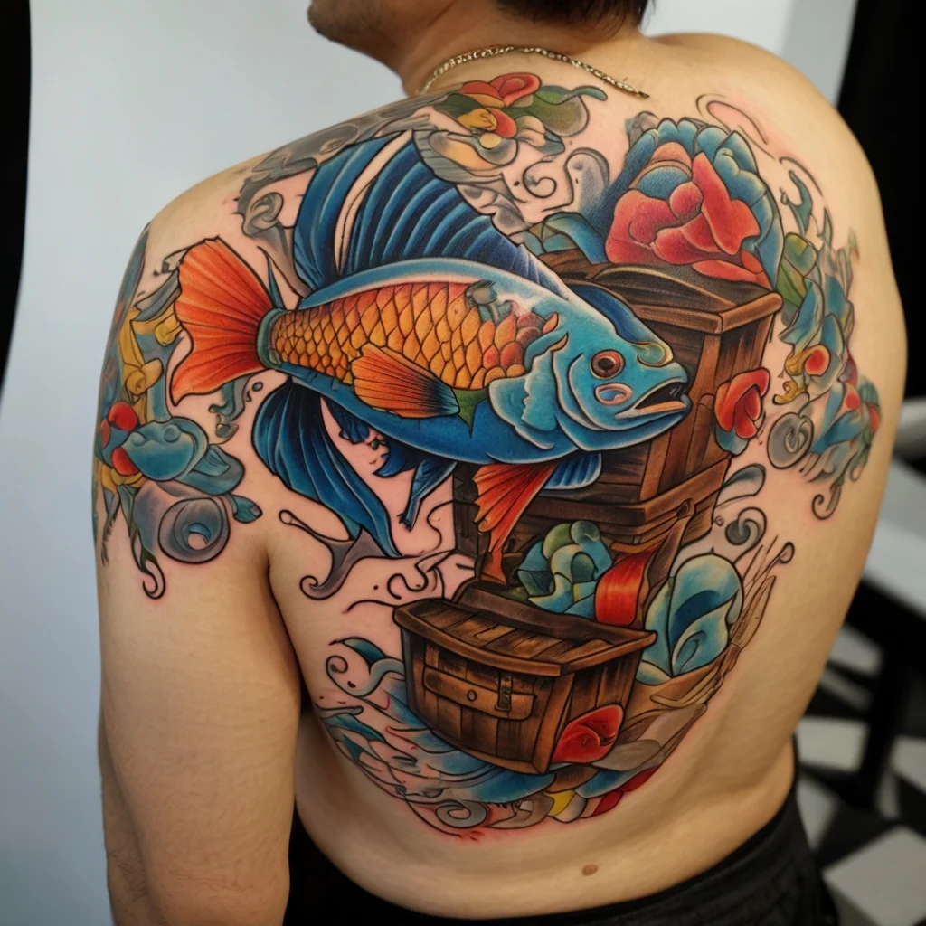 betta fish tattoo (79)