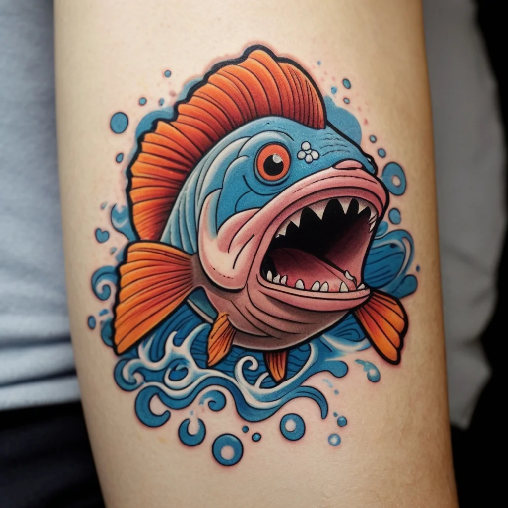 betta fish tattoo (80)