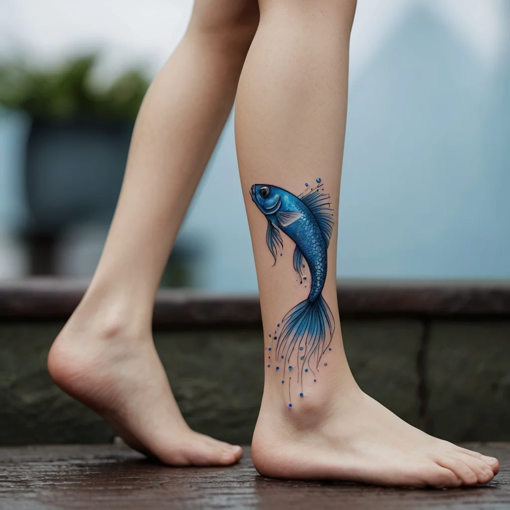 betta fish tattoo (92)