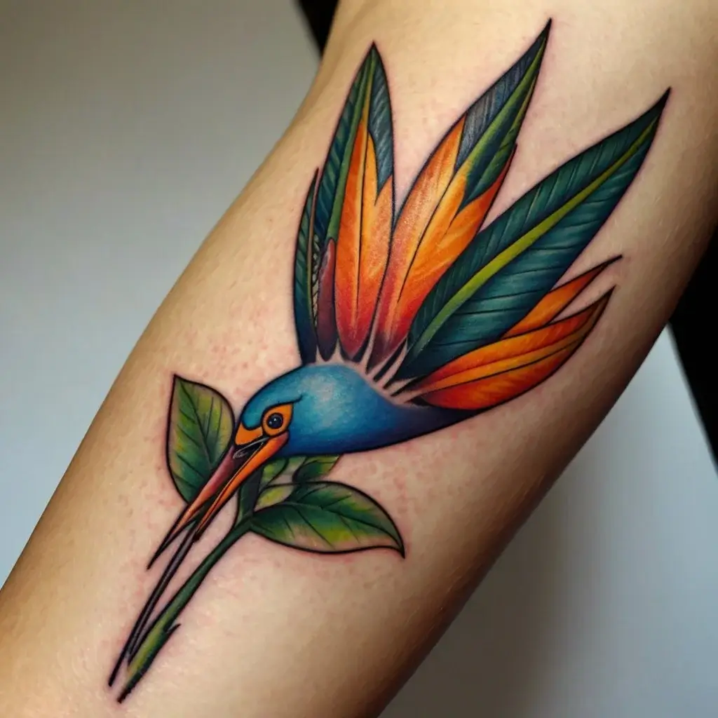 bird of paradise tattoo (1)