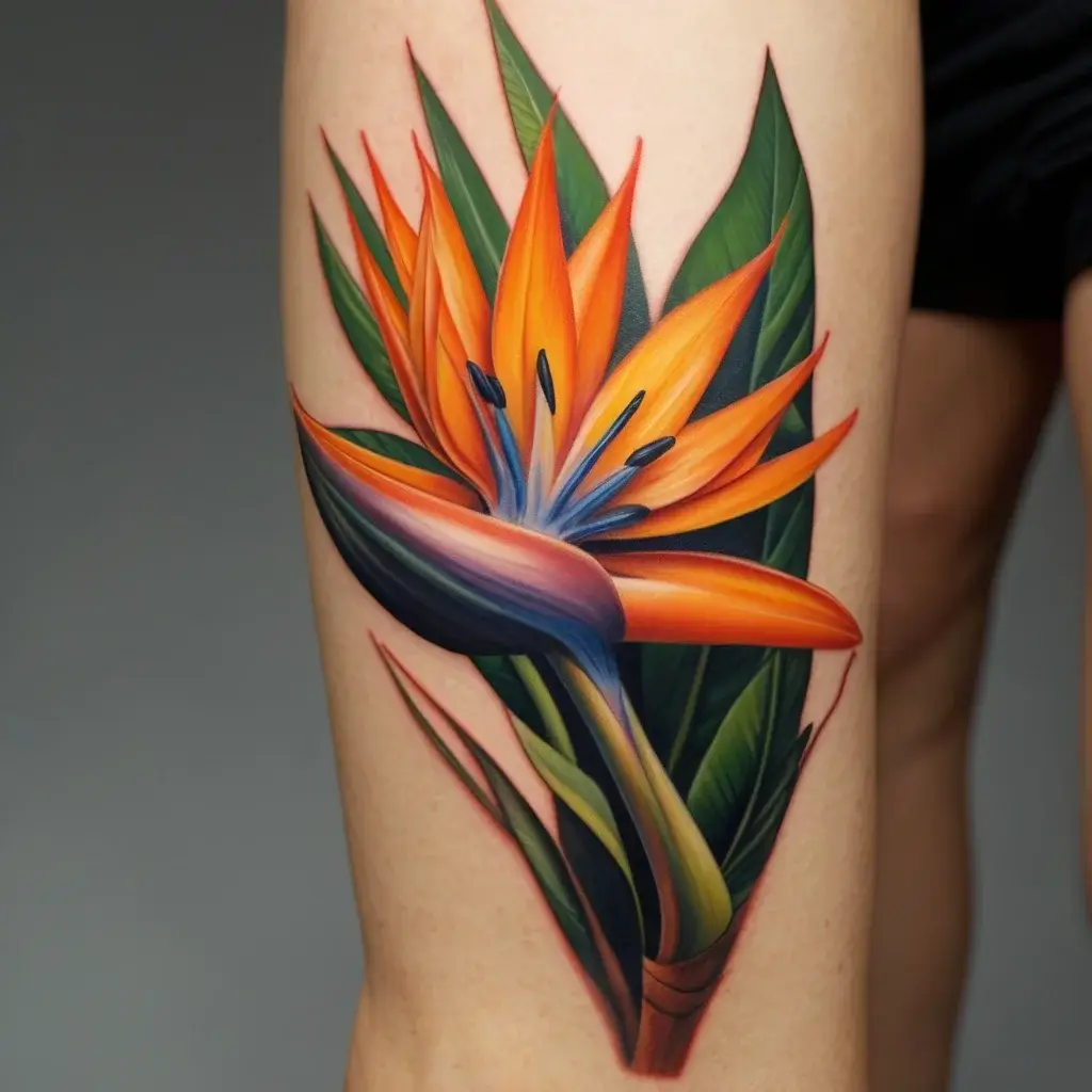 bird of paradise tattoo (102)