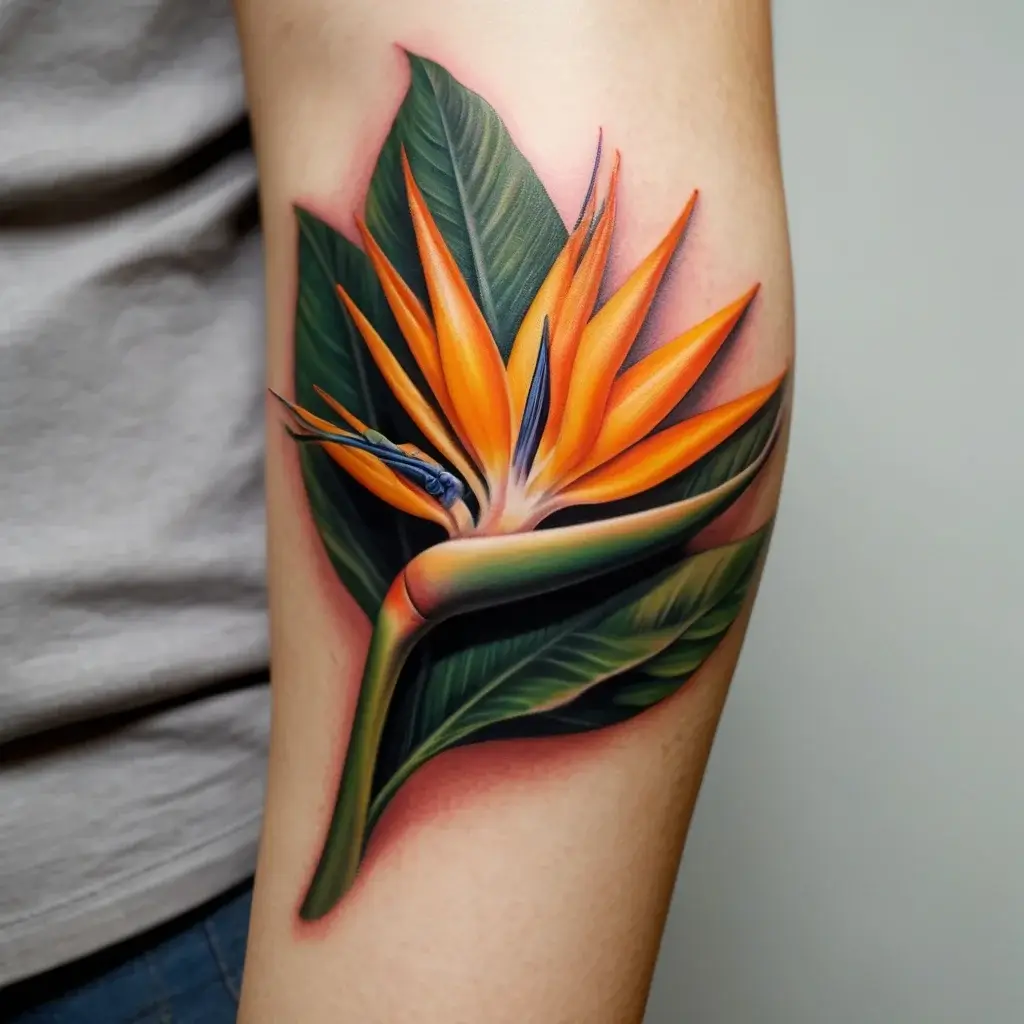 bird of paradise tattoo (103)