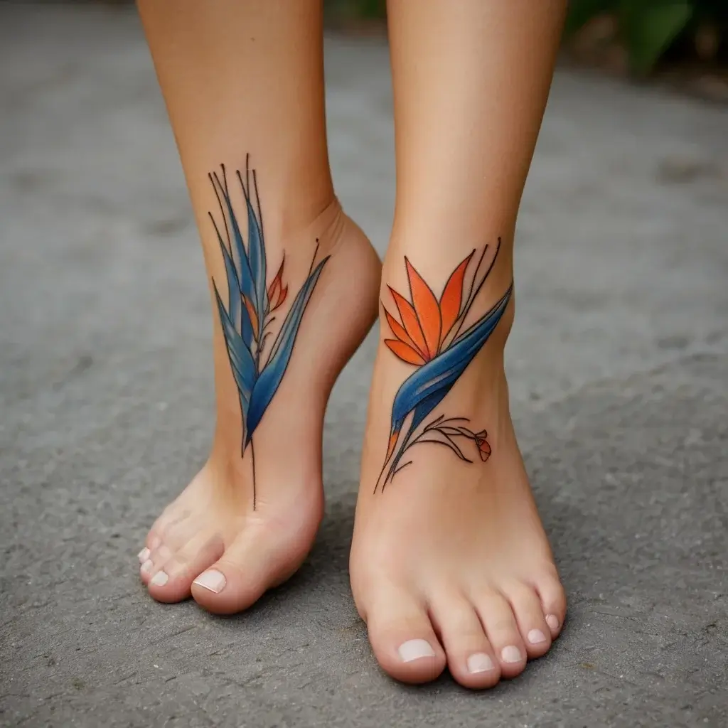 bird of paradise tattoo (104)