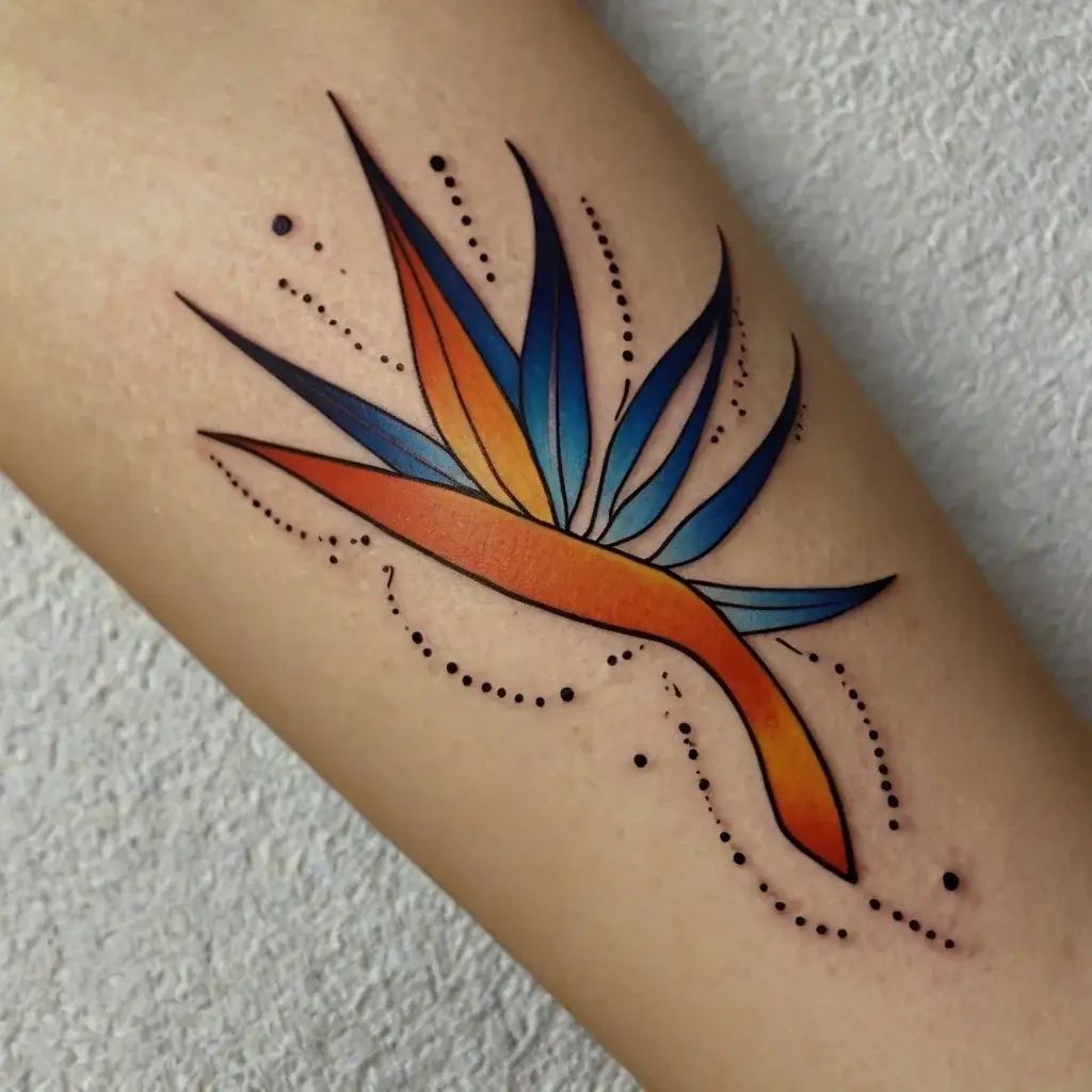 bird of paradise tattoo (11)