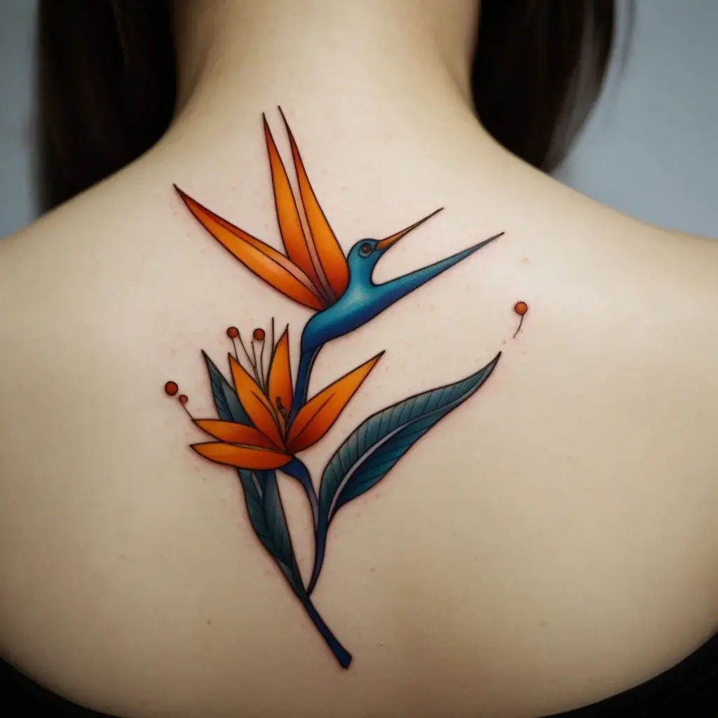 bird of paradise tattoo (12)