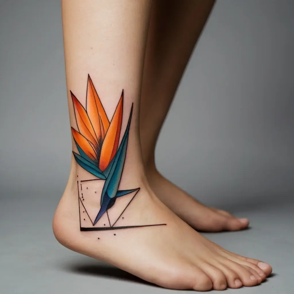 bird of paradise tattoo (13)