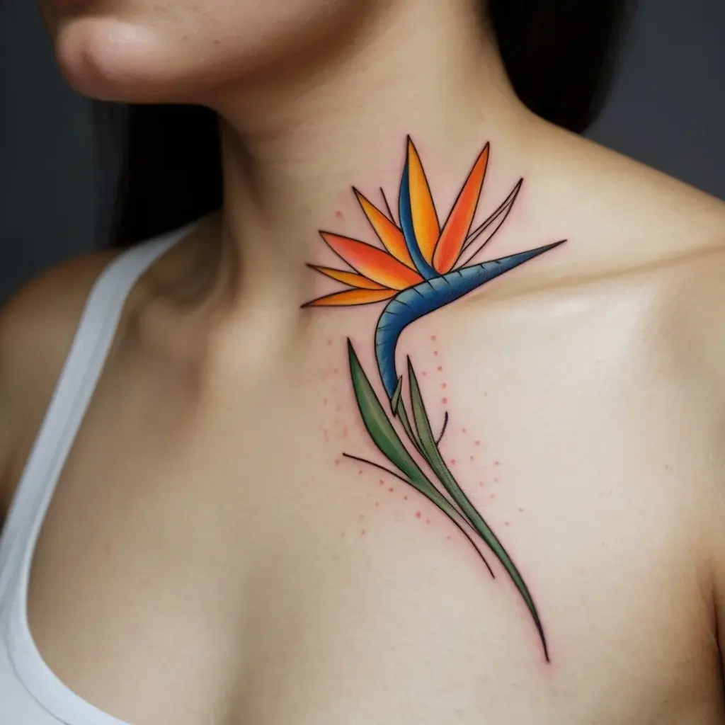 bird of paradise tattoo (15)