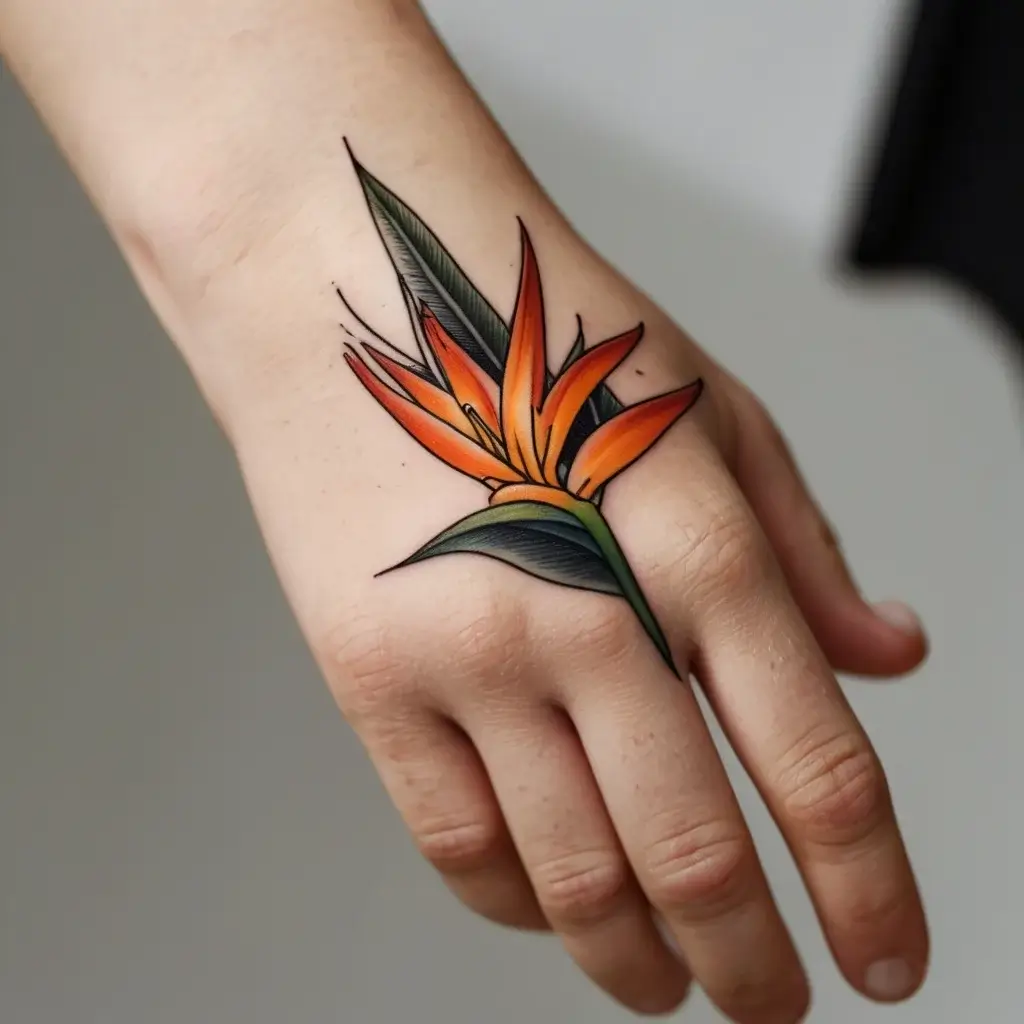 bird of paradise tattoo (18)