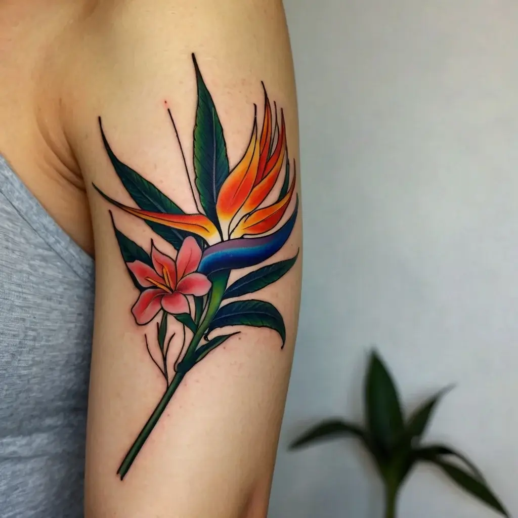 bird of paradise tattoo (2)